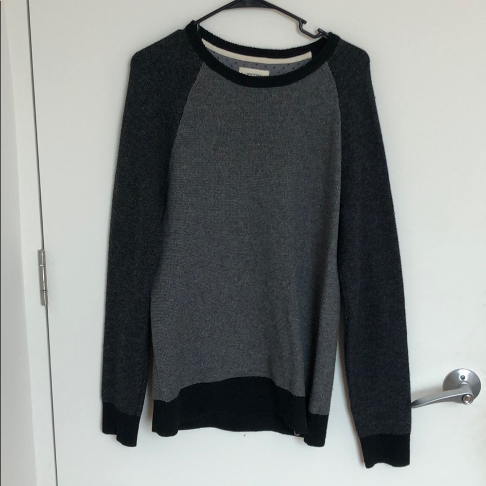 Grey and black sweater
